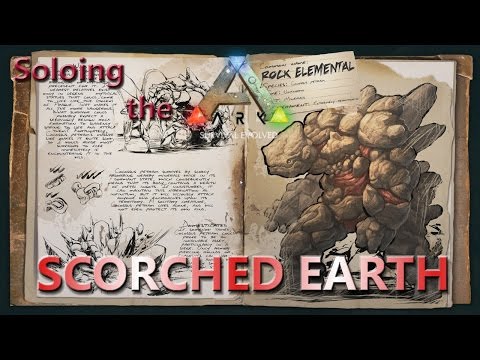Solo taming a Rock Elemental! Soloing the Ark in Scorched Earth! E9