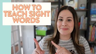 How to Teach Sight Words - Science of Reading // sight word activities for struggling readers