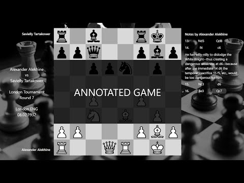 Alexander Alekhine vs Savielly Tartakower, London Tournament, London ENG, 08.02.1932