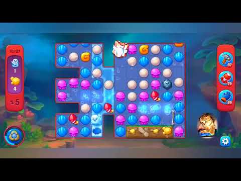 фишдом 2022  #  10727 уровень - прохождение без бустеров # Fishdom,   10727  level - no Boosters.