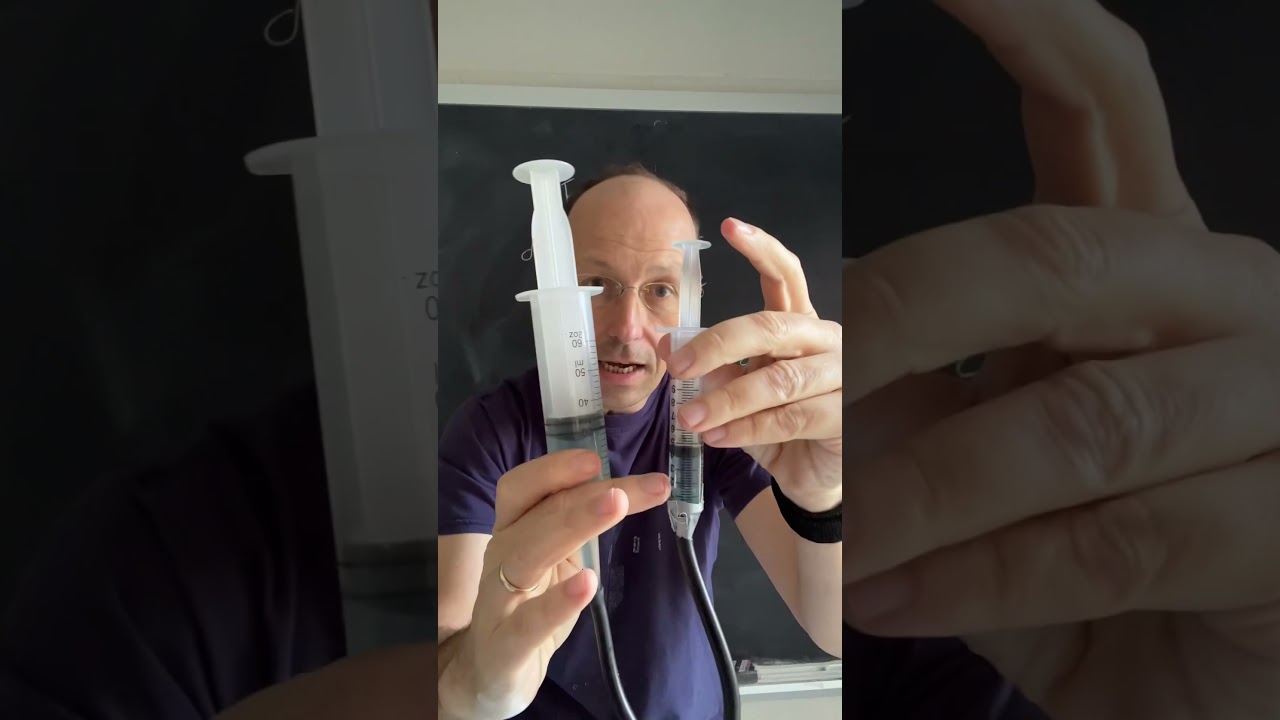 Hydraulic as a simple machine. #physics #science #scienceexplained #scienceathome