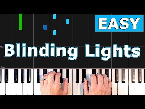 Blinding Lights - The Weeknd piano tutorial