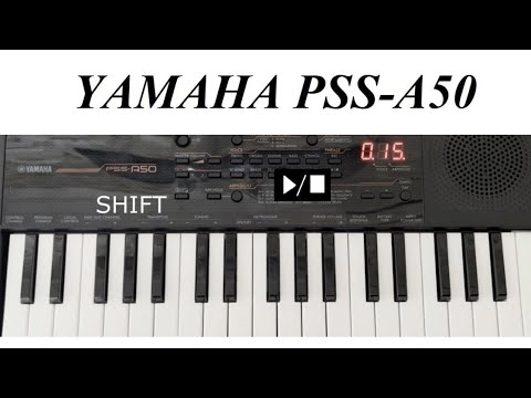 YAMAHA PSS-A50 Demo - Dance Music sample. Cool effects and creative control.