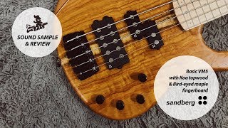 Video thumbnail for Sandberg   Basic VM5with Koa topwood by Ridinguitar Ridinbass