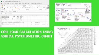 Cooling Coil load calculation using Psychometric chart