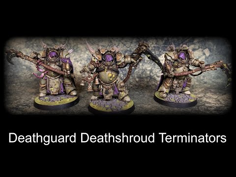 Painting 40k nurgle deathguard deathshroud terminators | the best 40k terminators!