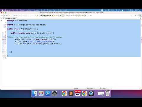 Get Current Url Selenium Java