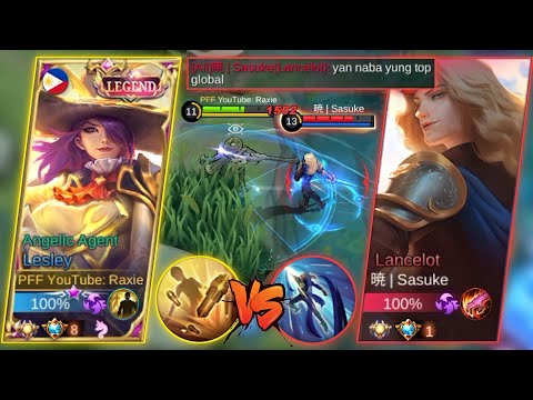 RAXIE VS TRASHTALKERS! (TOP GLOBAL LESLEY VS TOP GLOBAL LANCELOT) (WHO WILL WIN?) - MLBB