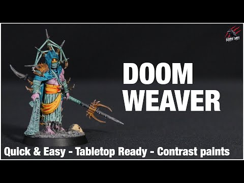 HOW TO PAINT WARCRY DOOMWEAVER - Red Harvest Tarantulos Brood - Quick Easy Tabletop Ready Techniques