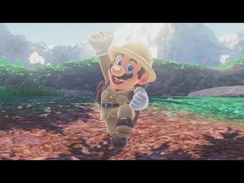 Super Mario Odyssey 100% Walkthrough Part 3 - Wooded Kingdom (All Moons & Purple Coins)