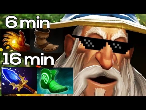 7.02 Keeper of the Light Dire Jungling & Ganking | 6min Midas | 16min Scepter | Insane Dota 2 Jungle