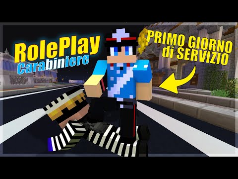 My FIRST day of SERVICE!  - RolePlay Minecraft ITA