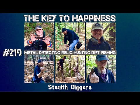 The key to happiness #219 amazing finds Metal detecting colonial cellar sites dirt fishing ATGOLD