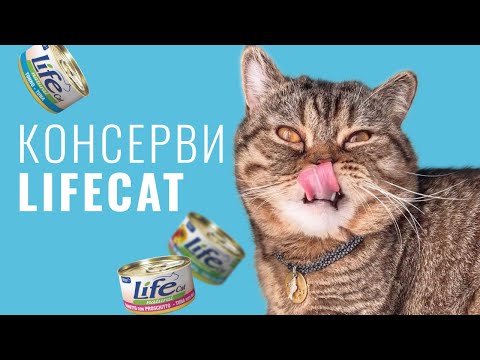 Консерви LifeCat Tuna With Anchovies And Salmon для дорослих котів, тунець з анчоусами та лосось, 150 г video