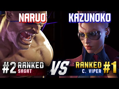 SF6 ▰ NARUO (#2 Ranked Sagat) vs KAZUNOKO (#1 Ranked C.Viper) ▰ High Level Gameplay