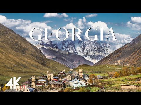 Georgia 4k Beautiful Scenery Mountains in Asia Amazing Nature
