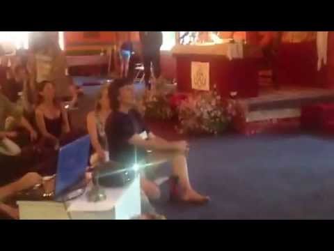 Tibetan Singing with Chogyal Namkhai Norbu at Tsegyalgar East