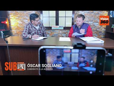 Óscar Sogliano, candidato a la Alcaldía de La Paz por APB/Súmate 