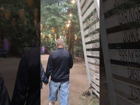 LAS Festival 2023, walktrough friday 7PM after rain. All stages in the Forrest. Poland