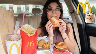 McDonalds NEW Caramel Brownie McFlurry + Mukbang!