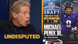 UNDISPUTED | IS CRAZY! - Skip and Irvin reacts Falcons select Michael Penix Jr. 8th overall