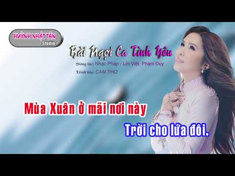 Karaoke Bài Ngợi Ca Tình Yêu Cam Thơ