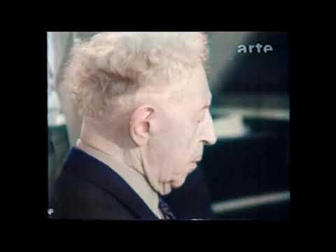 Schubert Sonata in B-Flat Major, D.960. ARTHUR RUBINSTEIN in HAMBURG 1966. AI Colorize, 1080p 60fps.
