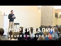 Андрей Лапин 2015 лекция 9 ноября 