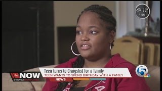 Teen turns to Craigslist for a family