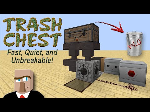 Minecraft TRASH CHEST 4.0 - Faster, Quieter, and Unbreakable!