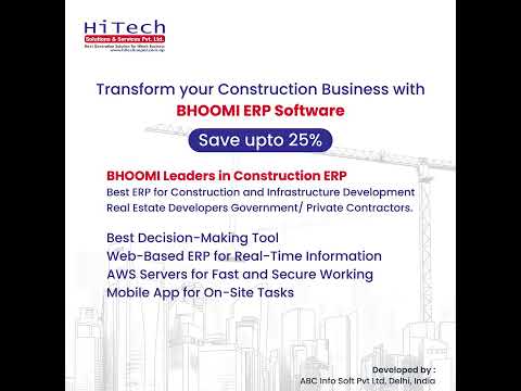 Transform Your Construction Business Bhoomi ERP video thumbnail