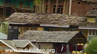 The dwellings in the lap of the Himalayas