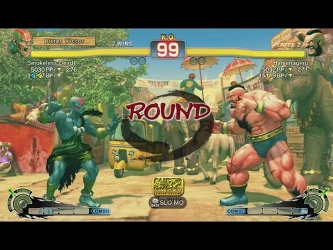Smokeless Dead (Dhalsim) vs. Hamenageru (Zangief) - SSFIV AE 2012 Match