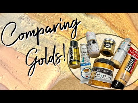 #303 All About Golds, And Making Your Own! Fluid Art / Pour Painting