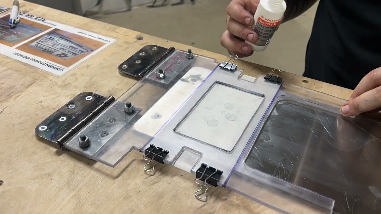 How to Etch name plate with surfox machine. Great improvement!