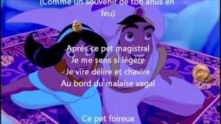 Musik-Video-Miniaturansicht zu Ce pet foireux [Parodie d'Aladdin] Songtext von MlleOeufDur