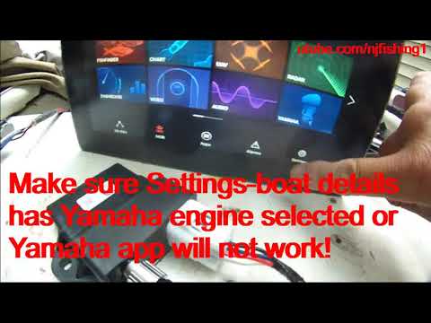 How to display Yamaha outboard (F70LA) engine data on Raymarine Axiom MFD? using Yamaha command link