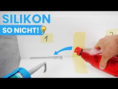 Silikon richtig glätten: Fast alle tragen Spülmittel falsch auf
