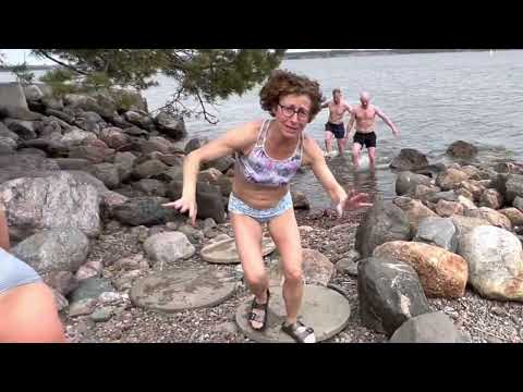 Miss Moonshine’s Baltic Baptism - Cold Plunge with Finns on Lonna Island, Helsinki, May 2023