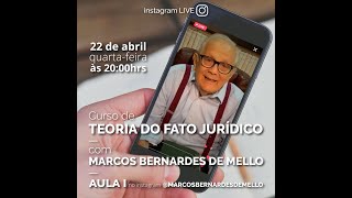 Aula n. 1 - Teoria do Fato Jurídico com Marcos Bernardes de Mello