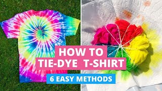 How to Tie-Dye T-Shirts: 6 Easy Methods DIY