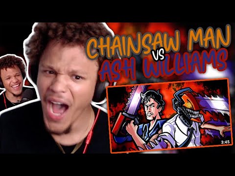 I LITERALLY WATCHED AN ENTIRE ANIME FOR THIS!!! DENJI VS ASH WILLIAMS RAP BATTLE REACTION!!!