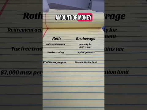Roth IRA or Brokerage? What makes more sense for you? #rothira