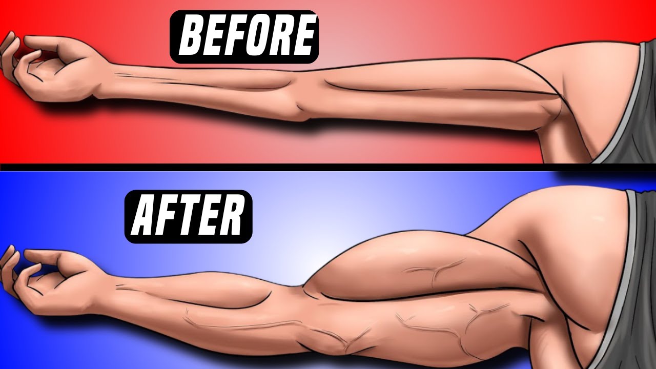 5 Exercises for CRAZY Big Arms – No Equipment Needed!