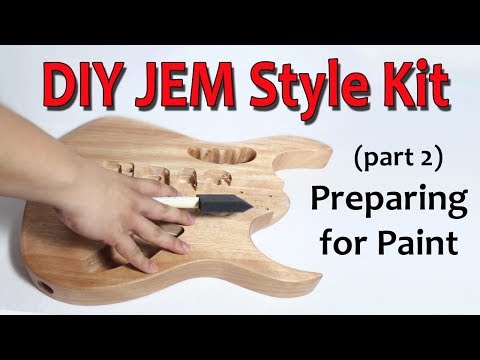 DIY JEM Style Guitar Kit (Part 2: Preparing for Paint)