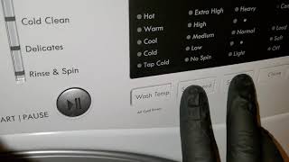 Kenmore washer diagnostic mode