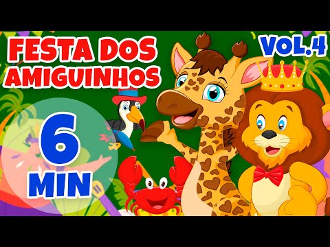 Festa dos Amiguinhos Vol. 4 - Giramille 6 min | Desenho Animado Musical