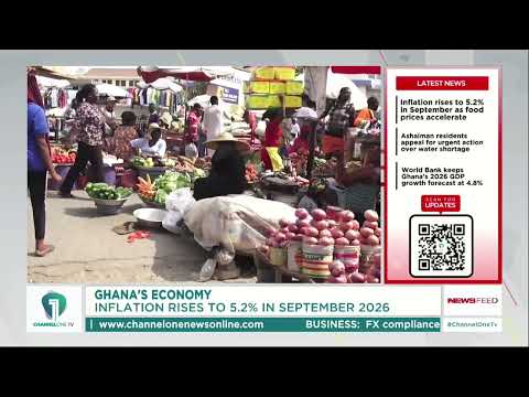 September Inflation Hits 5.2% as Ghana Records Second Straight Monthly Increase