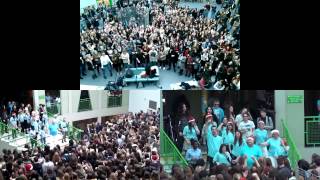 preview picture of video 'Lycée Charles de Gaulle VANNES - Flashmob de noel 2014 - Yeah man !'