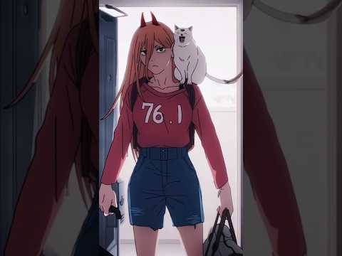💕Power se va a vivir con Denji💟 #animeshorts #chainsawman